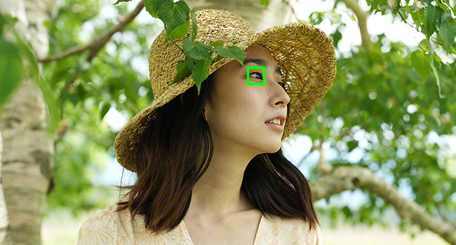 Image of woman showcasing Eye Auto Focus