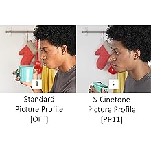 Standard Picture Profile on and off comparison