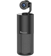 TOUCAN Conference Room Camera with 4 Noise Reduction Mics, Wireless Bluetooth Speaker, 1080p Deta...