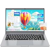 jumper Laptop Computer 14 Inch, 12GB RAM 512GB Storage, Office 365, Laptop with FHD 1920x1080 Dis...