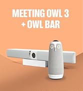 Meeting Owl 3 + Owl Bar Bundle — Intelligent 360-Degree 4K Video Multi-Camera Conferencing Bundle...