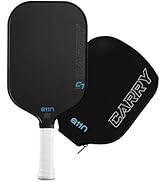 A11N Carry C7 Pickleball Paddle with Paddle Cover, Raw Carbon Fiber Surface with High Grit & Spin...