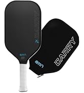 A11N Carry XL 14mm Pickleball Paddle with Paddle Cover, Raw Carbon Fiber Surface with High Grit &...