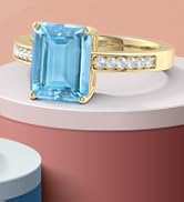 Aquamarine Rings